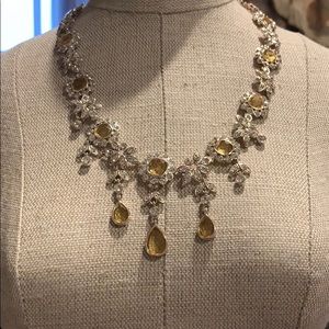 Rhinestone Teardrop Necklace